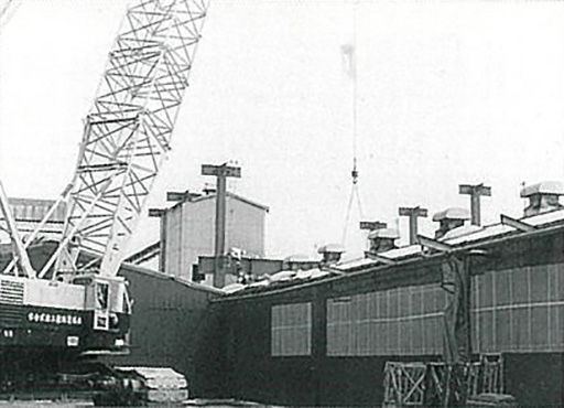 Renewal of welding plant of Maebashi Factory in 1985